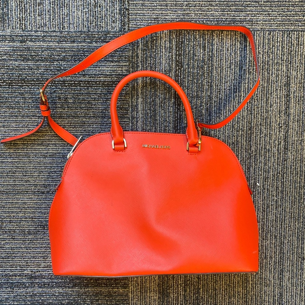 Red Michael Kors bag